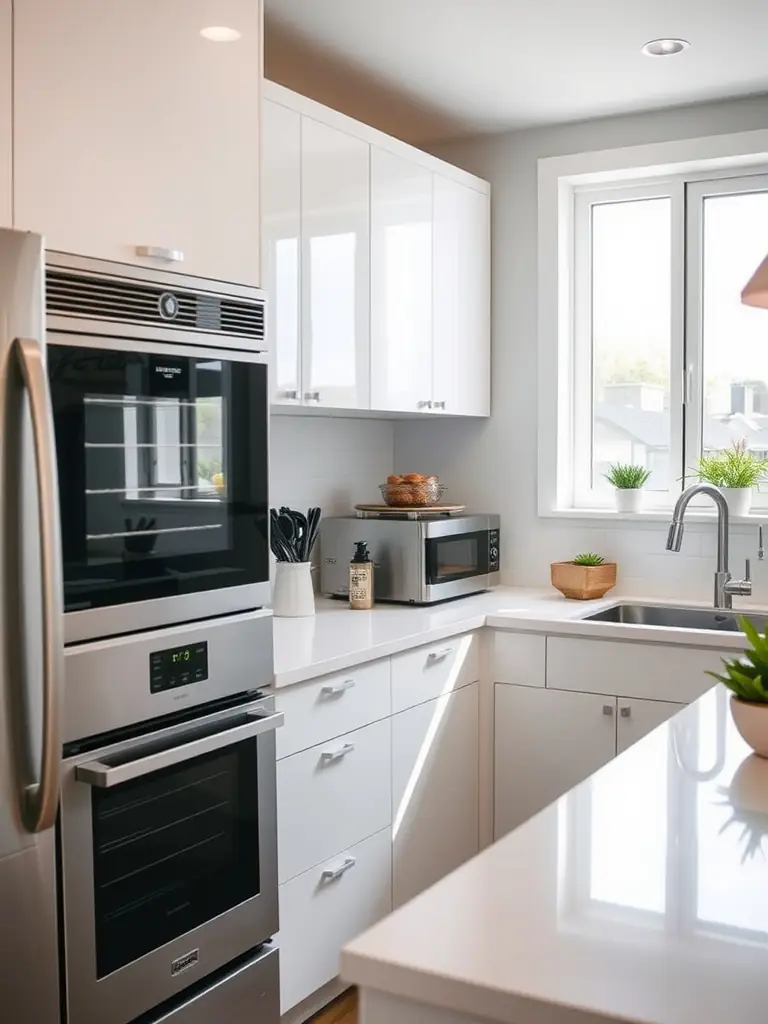 A beautifully remodeled kitchen with new cabinets and countertops, showcasing the transformative remodeling services of JB's Contracting and Maintenance.