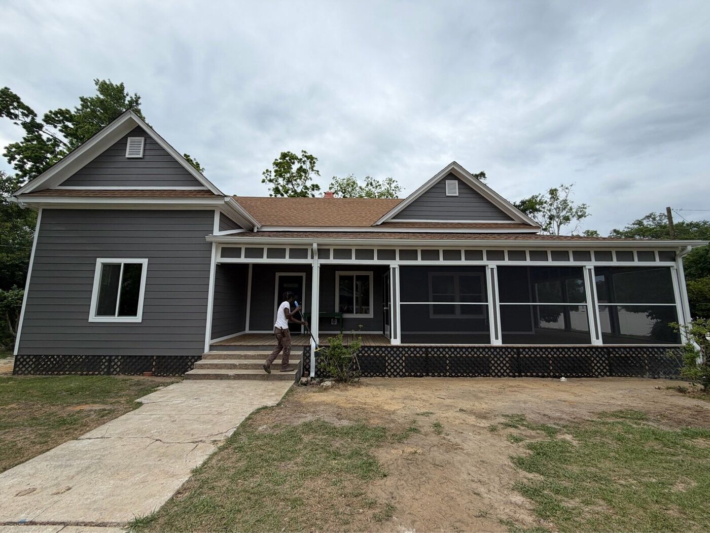 Custom craftsman home with a screened front porch, Marianna FL