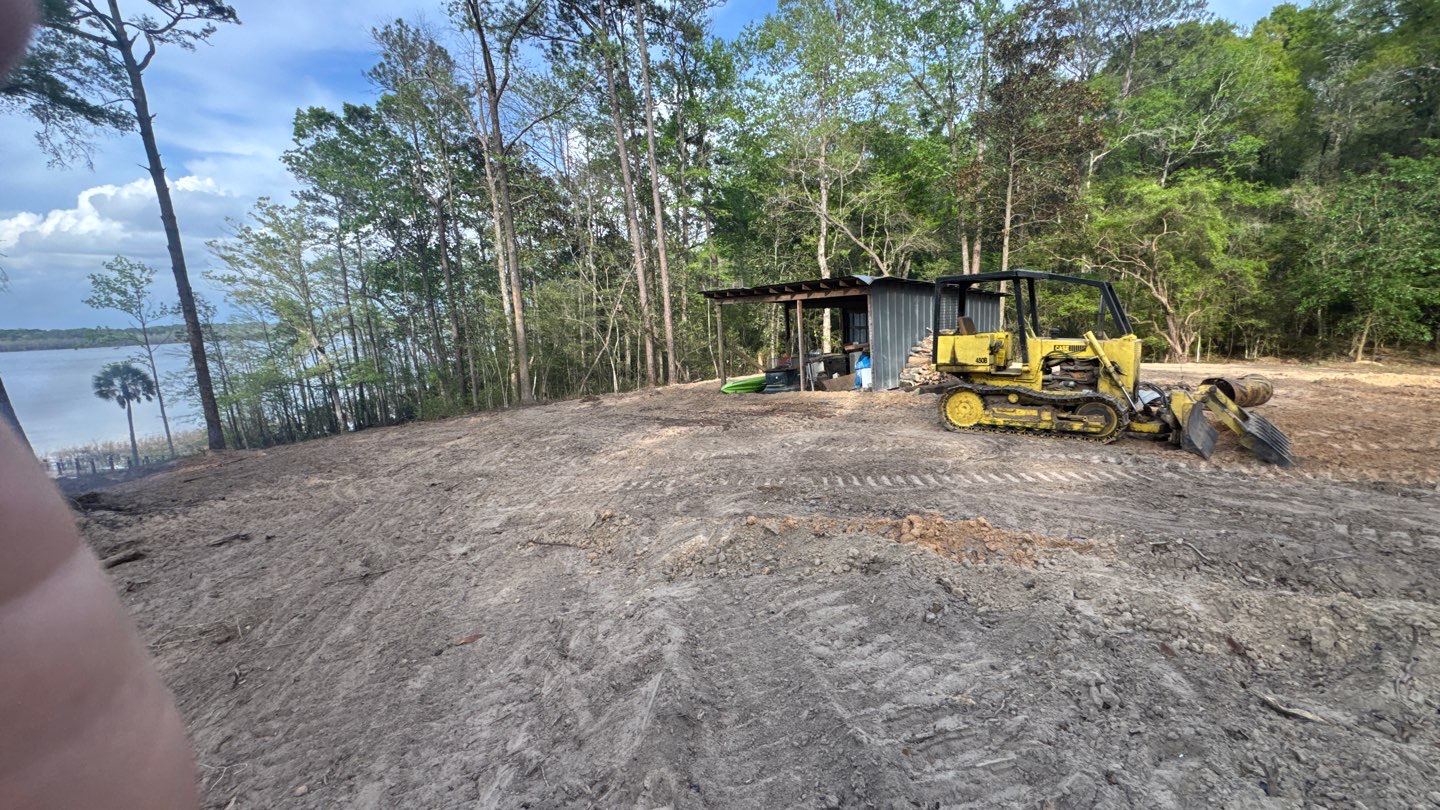 Land clearing and site prep for new construction in Westville, FL